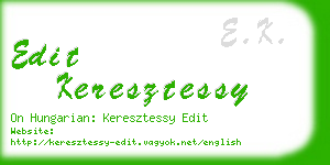 edit keresztessy business card